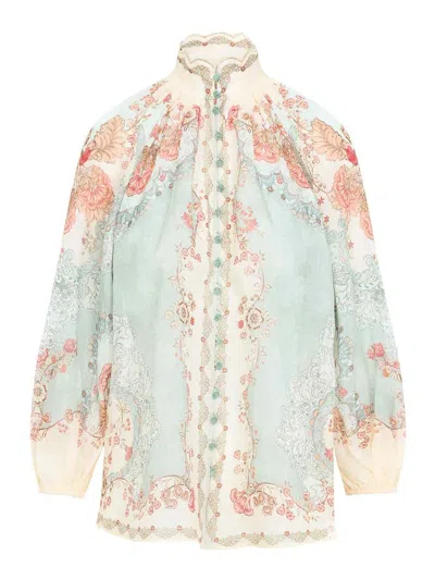 Zimmermann Daylight Floral Print Blouse In Multi