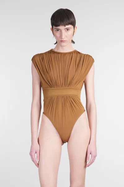 ZIMMERMANN BODY IN TAUPE VISCOSE