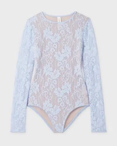 Zimmermann Bodysuit Lace In Blue