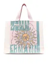 Zimmermann Large Jacquard Tote Bag In Nude & Neutrals
