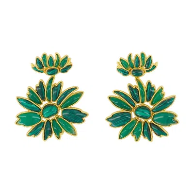 Zimmermann Botanica Dangles Earrings -  - Metal - Green