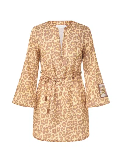 Zimmermann Braid Trim Tunic In Brown