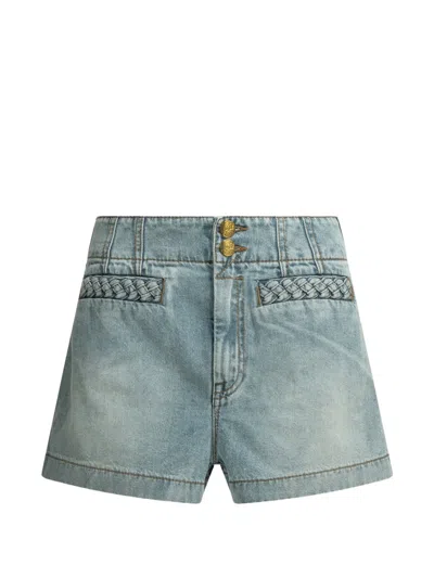 Zimmermann Braided-detail Shorts In Black