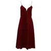 Zimmermann Bralette Sleeveless Midi Dress In Red Silk In Red