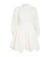 Zimmermann Acacia Broderie Mini Dress Ivory In White