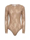 Zimmermann Brown Lace Bodysuit In Brown