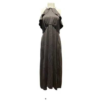 Pre-owned Zimmermann Brown Silk Maxi Dress, Size 3