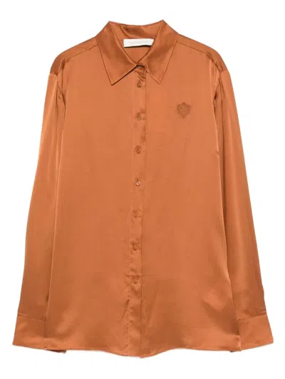 Zimmermann Brown Silk Shirt