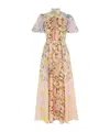 Zimmermann Pop Puff Sleeve Maxi Dress In Nude