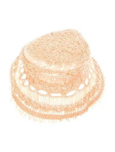 Pre-owned Zimmermann Bucket Hat In Neutral