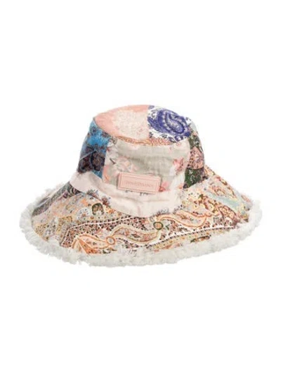 Pre-owned Zimmermann Bucket Hat In Neutral