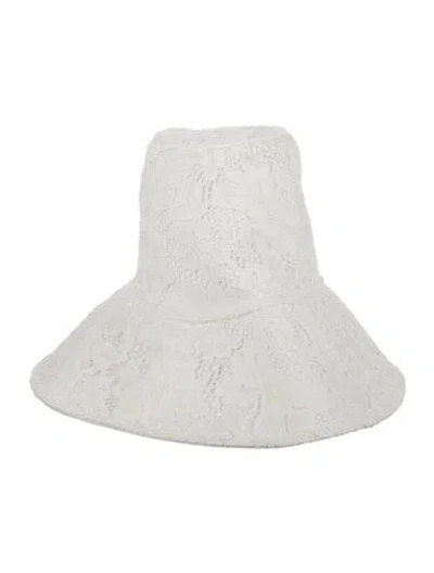 Pre-owned Zimmermann Bucket Hat In White