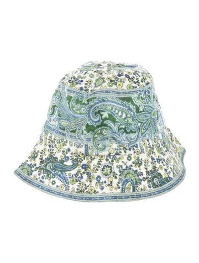 Pre-owned Zimmermann Bucket Hat  W/tags In Blue