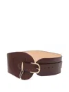 Zimmermann Buckled Leather Belt In Brown