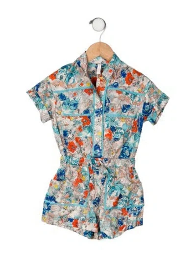 Pre-owned Zimmermann Babies' Button Up Short Sleeve Romper
