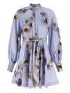 Zimmermann Mini Dress With Buttons Hypnotic In Multi