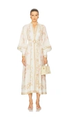Zimmermann Buttoned Linen Midi Dress