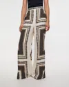 Zimmermann Byxor Flare Pant Print In Animal Print