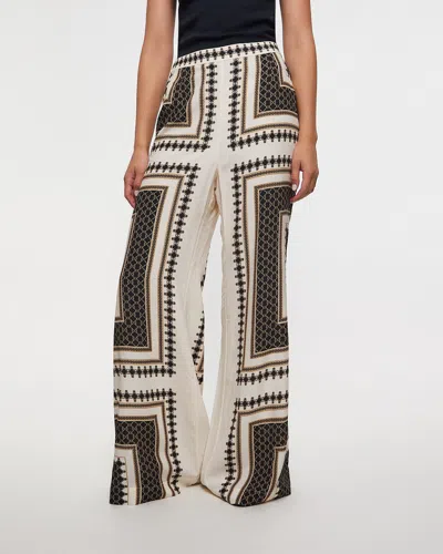 Zimmermann Byxor Flare Pant Print In Animal Print
