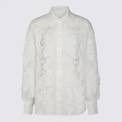 Zimmermann Shirt In White Ramie