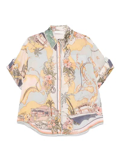 Zimmermann Tallow Shirt In Multicolor