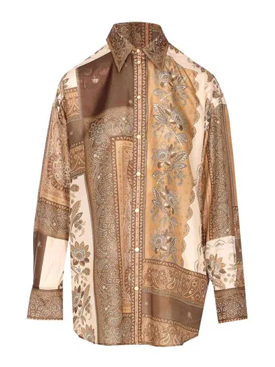 Zimmermann Multicolor Lucky Manstyle Shirt