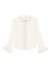 Zimmermann Lace Trim Shirt In White