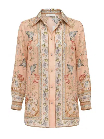 Zimmermann Camisa - Color Carne Y Neutral