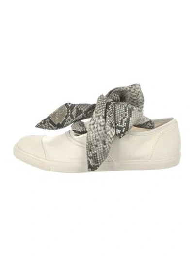 Pre-owned Zimmermann Canvas Animal Print Sneakers In Neutral