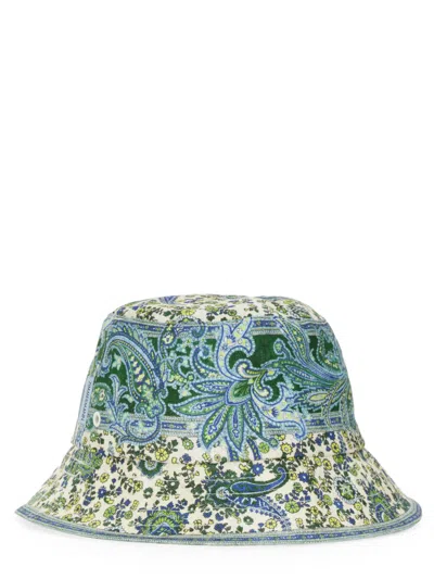 Zimmermann Canvas Bucket Hat In Green