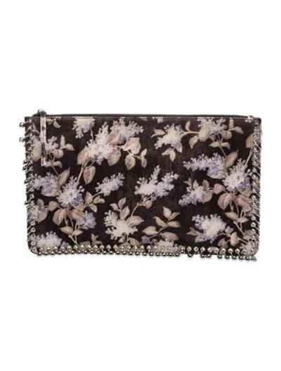 Pre-owned Zimmermann Canvas Clutch In Black