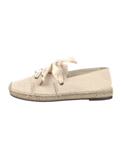 Pre-owned Zimmermann Canvas Espadrilles In Neutral