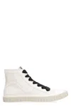 Zimmermann Canvas High-top Sneakers Leather Inserts In White
