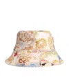 Zimmermann Canvas Patchwork Bucket Hat In Multi