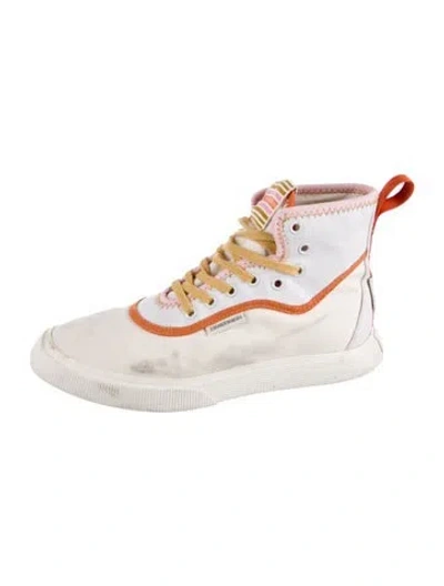 Pre-owned Zimmermann Canvas Printed Sneakers In Neutral