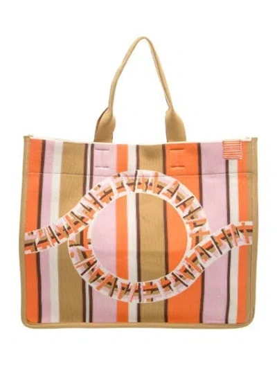 Pre-owned Zimmermann Canvas Tote In Neutral