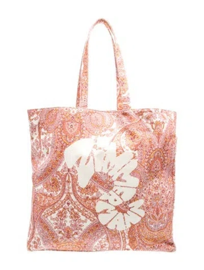 Pre-owned Zimmermann Canvas Tote In Pink