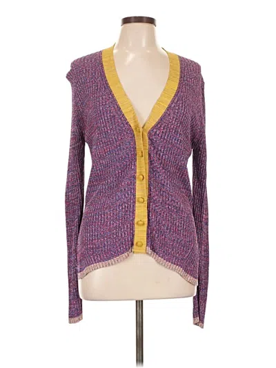 Pre-owned Zimmermann Cardigan Sweater In Purple