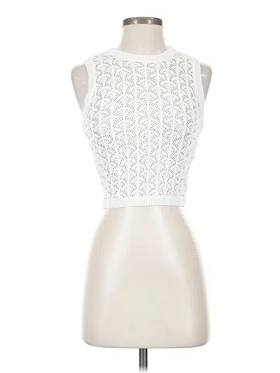 Pre-owned Zimmermann Cardigan Sweater In White