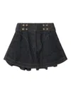 Zimmermann Zim Denim Cargo Mini Skirt Night Sky In Blue