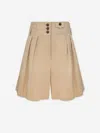 Zimmermann Pleated Rebellion Shorts In Nude
