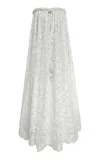 Zimmermann Carousel Metallic Maxi Dress In White