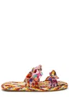 Zimmermann Carousel Printed Raffia Sliders In Multi