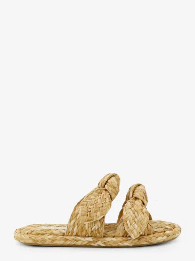 Zimmermann Carousel Raffia Sandals In Nude
