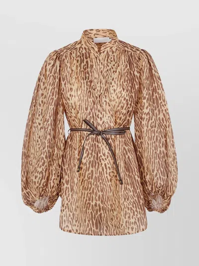 Zimmermann Cascadian Belted V-neck Tunic