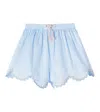 Zimmermann Cascadian Cotton Shorts In Blue