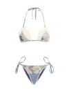 Zimmermann Cascadian Crochet Swimsuit In Multi