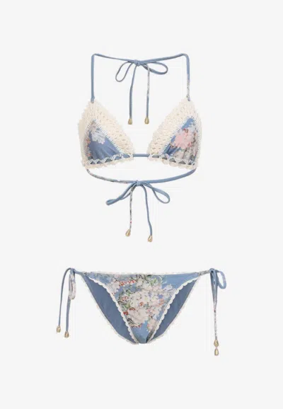 Zimmermann Cascadian Crochet-trimmed Bikini