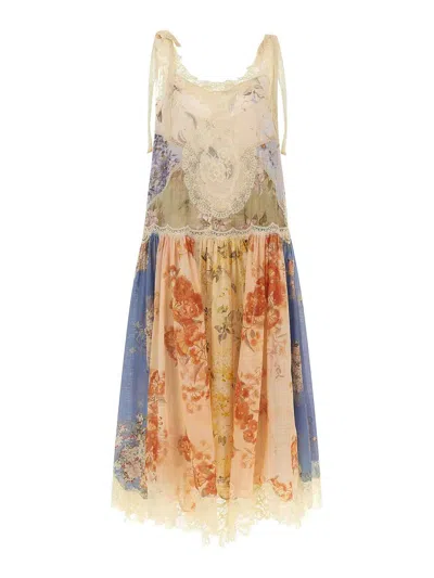 Zimmermann Cascadian Dress In Multi