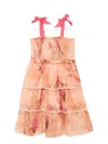 Zimmermann Cotton Cascadian Tiered Dress In Pink